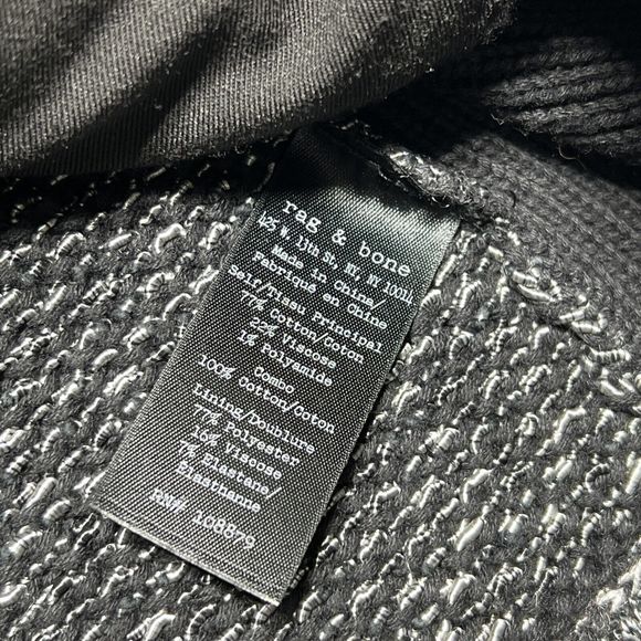 Rag & Bone Gray Zip Up Hart Knit Moto Asymmetrical Women’s Size: S - Picture 12 of 12